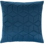 Surya Calista Dark Blue Pillow Shell With Down Insert 18"H X 18"W