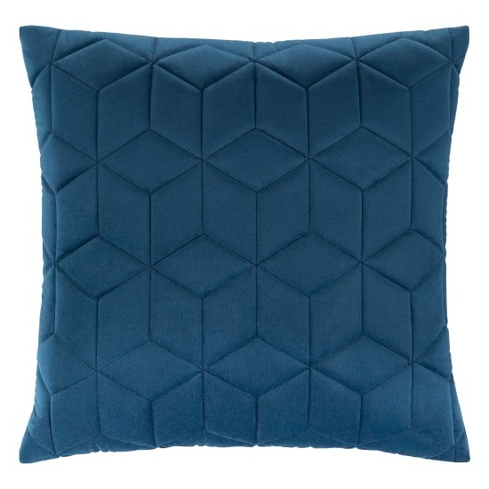 Surya Calista Dark Blue Pillow Shell With Down Insert 18"H X 18"W