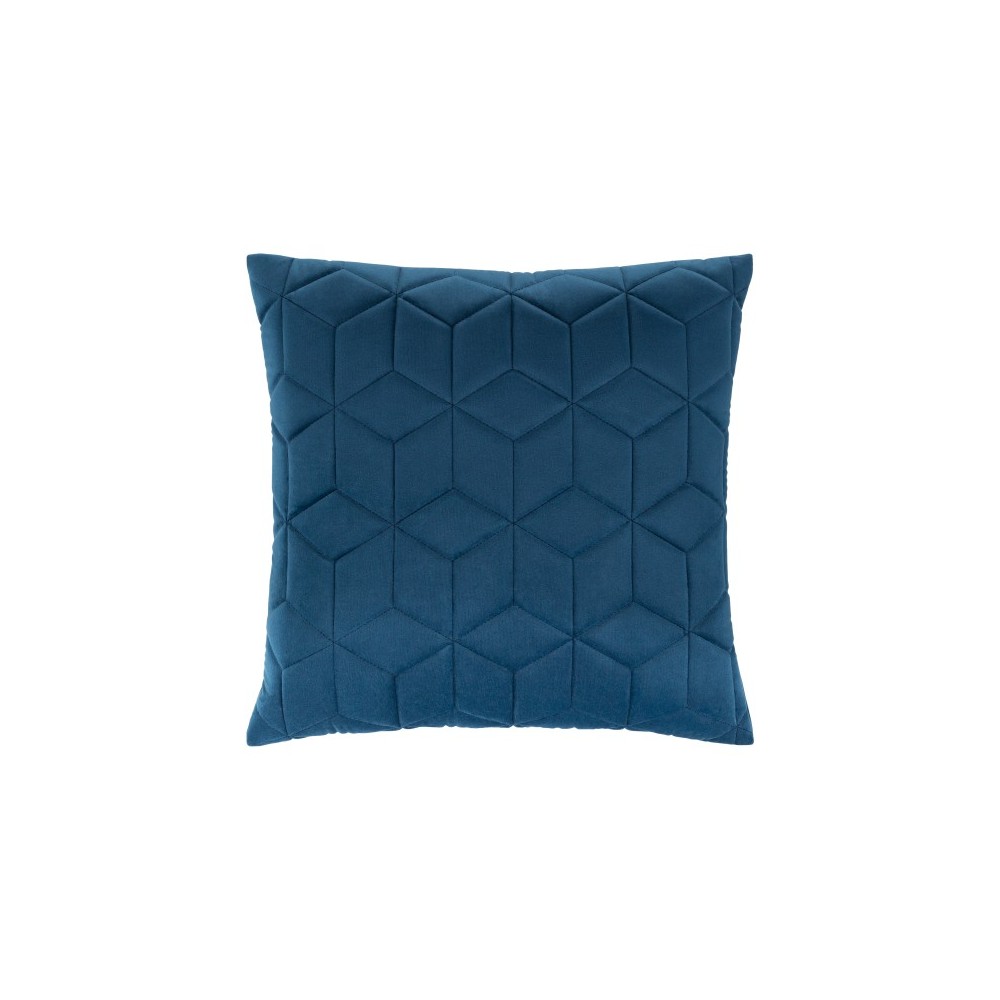 Surya Calista Dark Blue Pillow Shell With Down Insert 18"H X 18"W