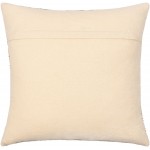 Surya Camden Cream Pillow Shell With Polyester Insert 20"H X 20"W