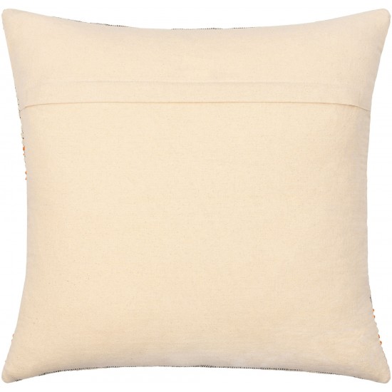 Surya Camden Cream Pillow Shell With Polyester Insert 20"H X 20"W