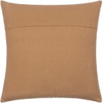 Surya Camden Brown Pillow Shell With Down Insert 18"H X 18"W
