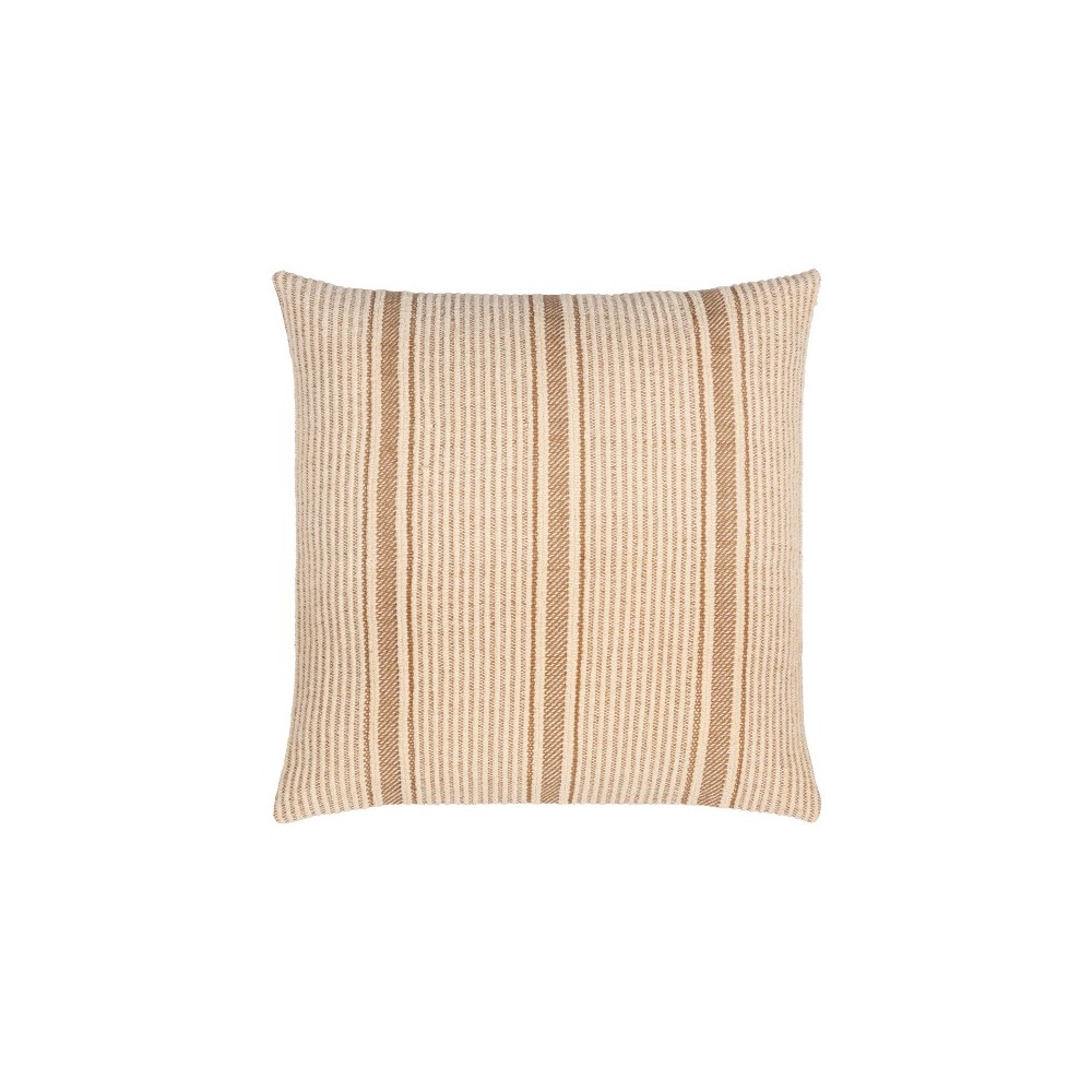 Surya Camden Brown Pillow Shell With Down Insert 20"H X 20"W Surya Camden Brown Pillow Shell With Down Insert 20"H X 20"W