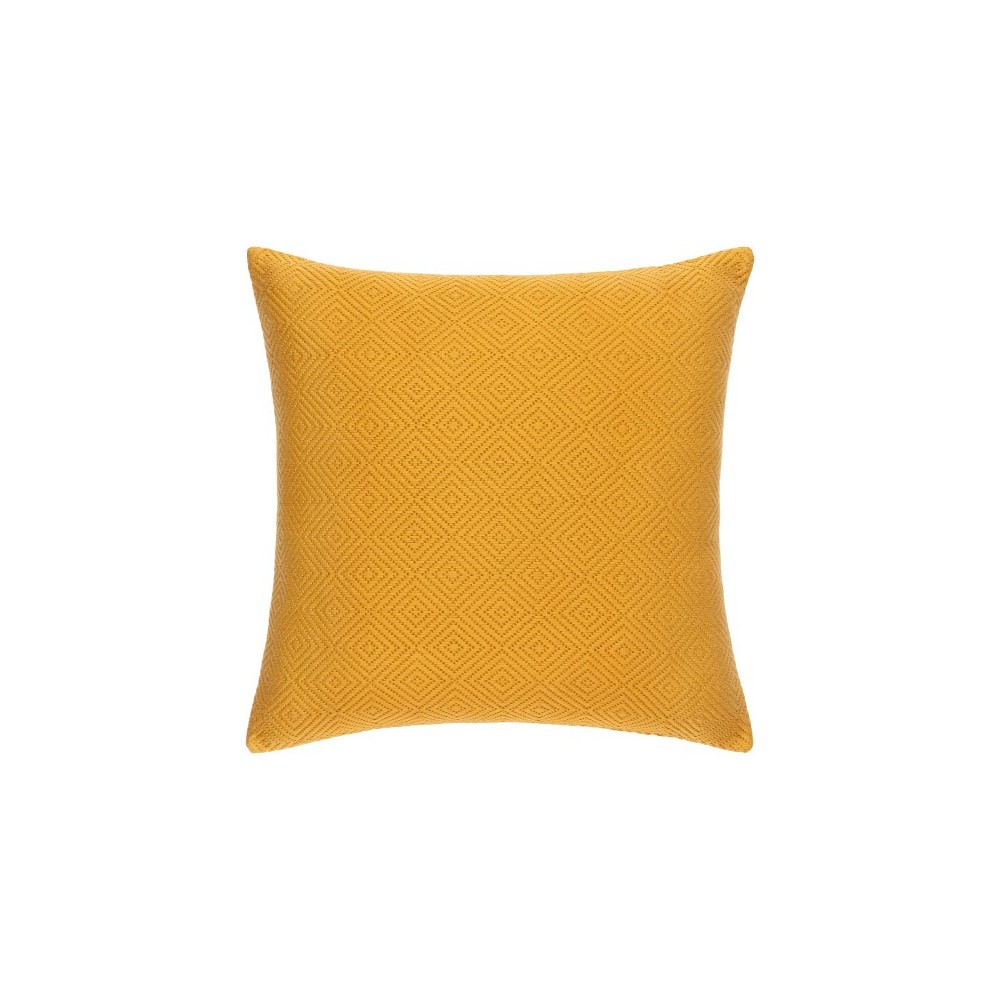 Surya Camilla Mustard Pillow Shell With Down Insert 18"H X 18"W