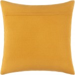 Surya Camilla Mustard Pillow Shell With Down Insert 18"H X 18"W