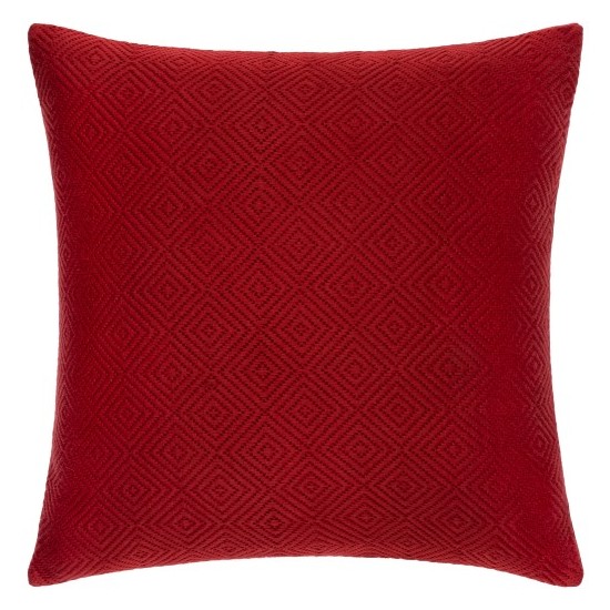 Surya Camilla Burgundy Pillow Shell With Down Insert 20"H X 20"W