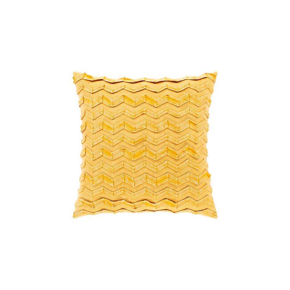 Surya Caprio Saffron Pillow Shell With Polyester Insert 20"H X 20"W Surya Caprio Saffron Pillow Shell With Polyester Insert 20"H X 20"W
