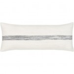 Surya Carine Ivory Pillow Shell With Down Insert 12"H X 30"W