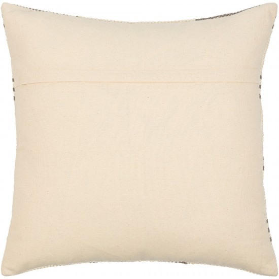 Surya Carlton Cream Pillow Shell With Polyester Insert 18"H X 18"W