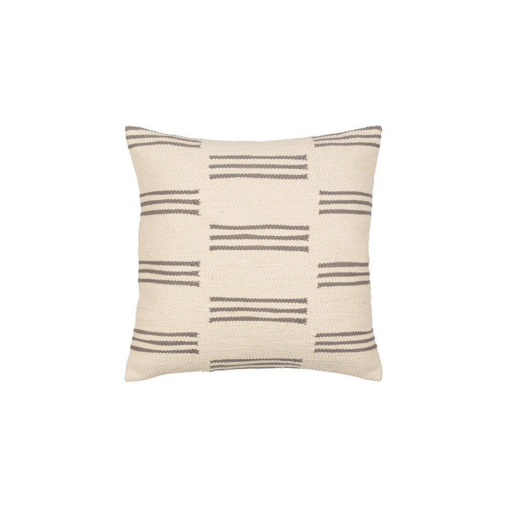Surya Carlton Cream Pillow Shell With Polyester Insert 22"H X 22"W