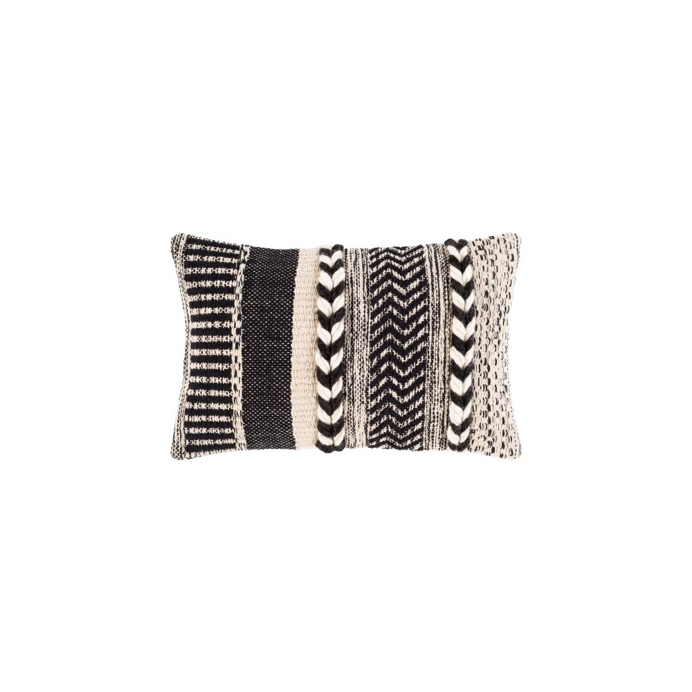 Surya Cascada Beige Pillow Shell With Polyester Insert 13"H X 20"W Surya Cascada Beige Pillow Shell With Polyester Insert 13"H X 20"W