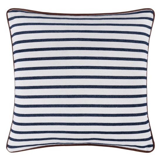 Surya Charlize Pillow Shell With Down Insert 18"H X 18"W Navy