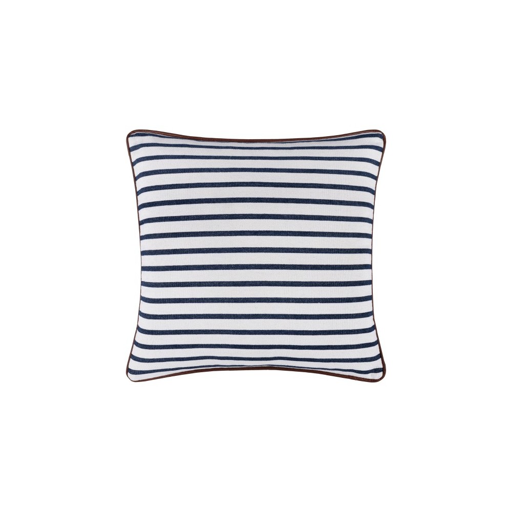 Surya Charlize Pillow Shell With Down Insert 18"H X 18"W Navy