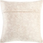 Surya Collins Light Beige Pillow Shell With Down Insert 20"H X 20"W