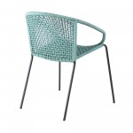 Sydney and Snack 3 Piece Patio 36" Dining Set in Black Eucalyptus Wood