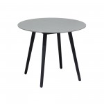 Sydney and Snack 3 Piece Patio 36" Dining Set in Black Eucalyptus Wood