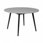 5 Piece Patio Dining Set in Dark Eucalyptus Wood with Truffle Rope