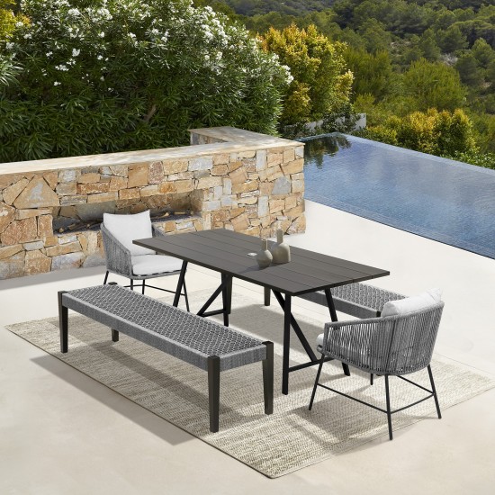 Koala Calica and Camino 5 Piece Dining Set with Dark Eucalyptus Wood