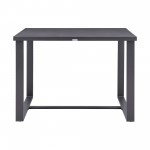 Argiope Outdoor Patio Bar Height Dining Table in Aluminum