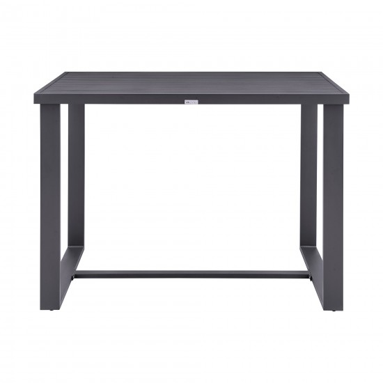 Argiope Outdoor Patio Bar Height Dining Table in Aluminum