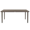 Silvana Outdoor Aluminum Gray Rectangle Dining Table