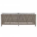 Silvana 4 Piece Outdoor Gray Fabric and Wicker Conversation Set