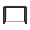 Felicia Outdoor Patio Counter Height Dining Table in Black Aluminum