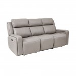 Claude Dual Power Headrest and Lumbar Support Reclining Sofa