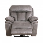 Estelle Power Recliner Chair in Gunmetal Fabric