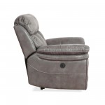 Estelle Power Recliner Chair in Gunmetal Fabric