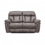 Estelle Power Loveseat in Gunmetal Fabric