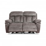 Estelle Power Loveseat in Gunmetal Fabric