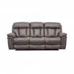 Estelle Power Reclining Sofa in Gunmetal Fabric