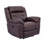 Marcel Manual Recliner Chair in Dark Brown Leather