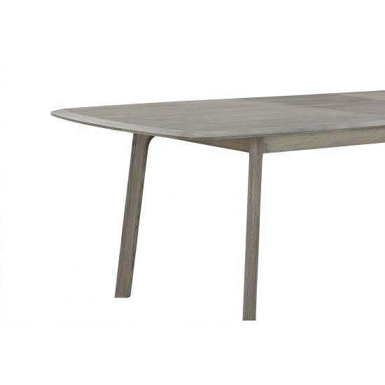 Holland Extendable Rectangle 98" Dining Table in Grey Oak