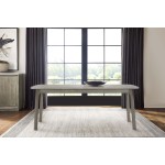 Holland Extendable Rectangle 98" Dining Table in Grey Oak