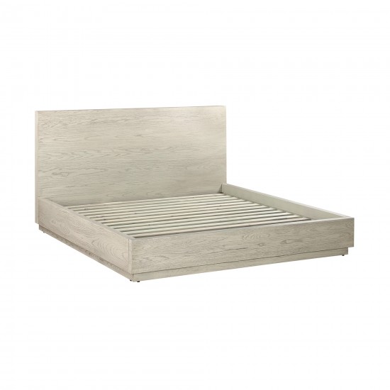 Abbey King Platform Bed Frame in Grey Oak Wood