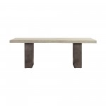 Abbey Concrete and Grey Oak Wood Coffee Table