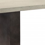 Abbey Concrete and Grey Oak Wood Coffee Table