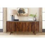 Picadilly 4 Door Sideboard Buffet in Acacia Wood and Concrete