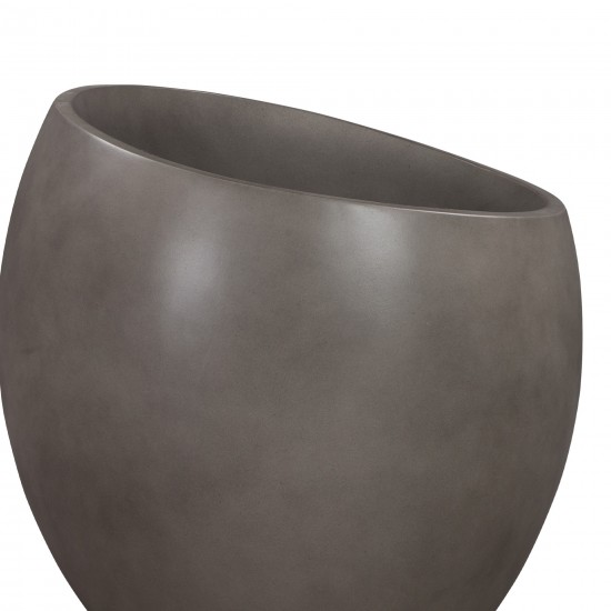 Moonstone Large Indoor or Outdoor Planter in Grey Concrete