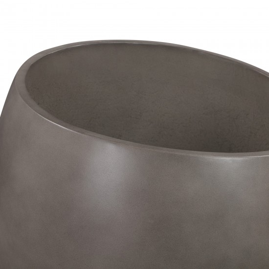 Moonstone Large Indoor or Outdoor Planter in Grey Concrete