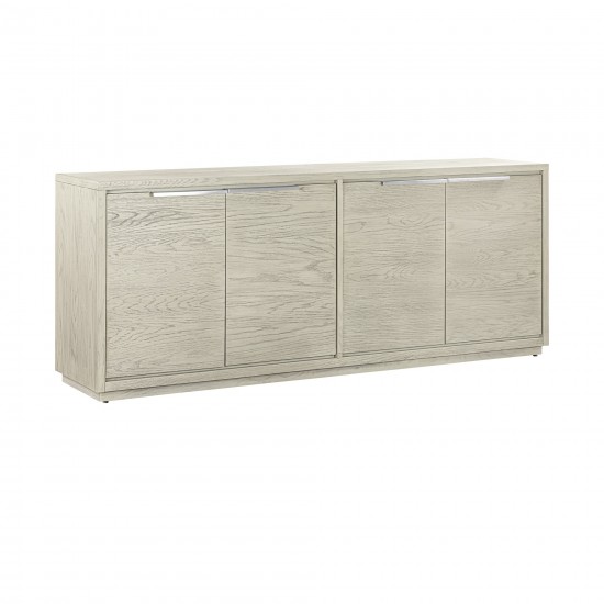 Abbey 4 Door Sideboard Buffet in Grey Oak Wood