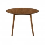 Arcadia 42" Round Dining Table in Walnut Wood
