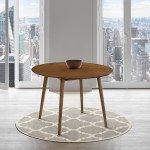 Arcadia 42" Round Dining Table in Walnut Wood