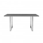 Fenton and Gray Pacific 5 Piece Modern Rectangular Dining Set with Metal Base