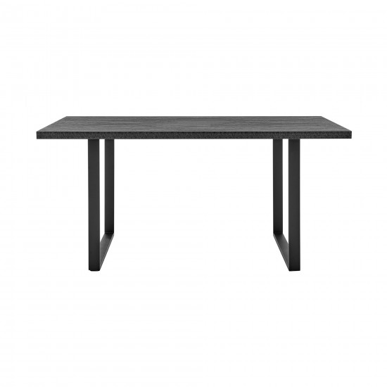 Fenton and Gray Pacific 7 Piece Modern Rectangular Dining Set with Black Base