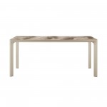 Otello Ceramic and Metal Rectangular Dining Room Table