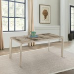 Otello Ceramic and Metal Rectangular Dining Room Table