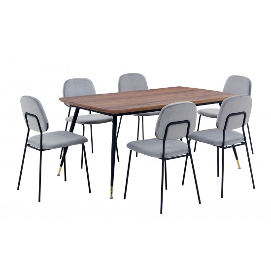 Messina and Lucy 7 Piece Rectangular Dining Set